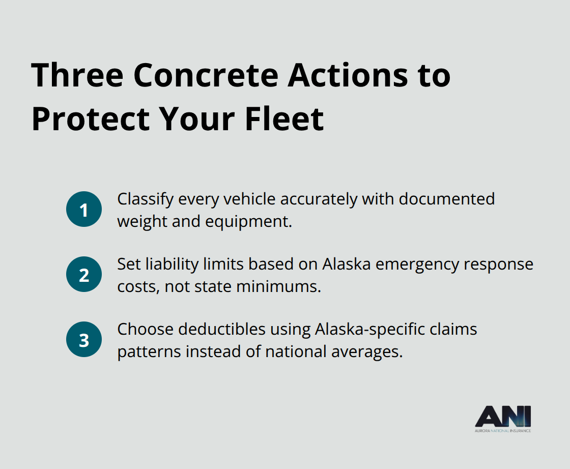 Compact list of essential coverage decisions for Alaska operations