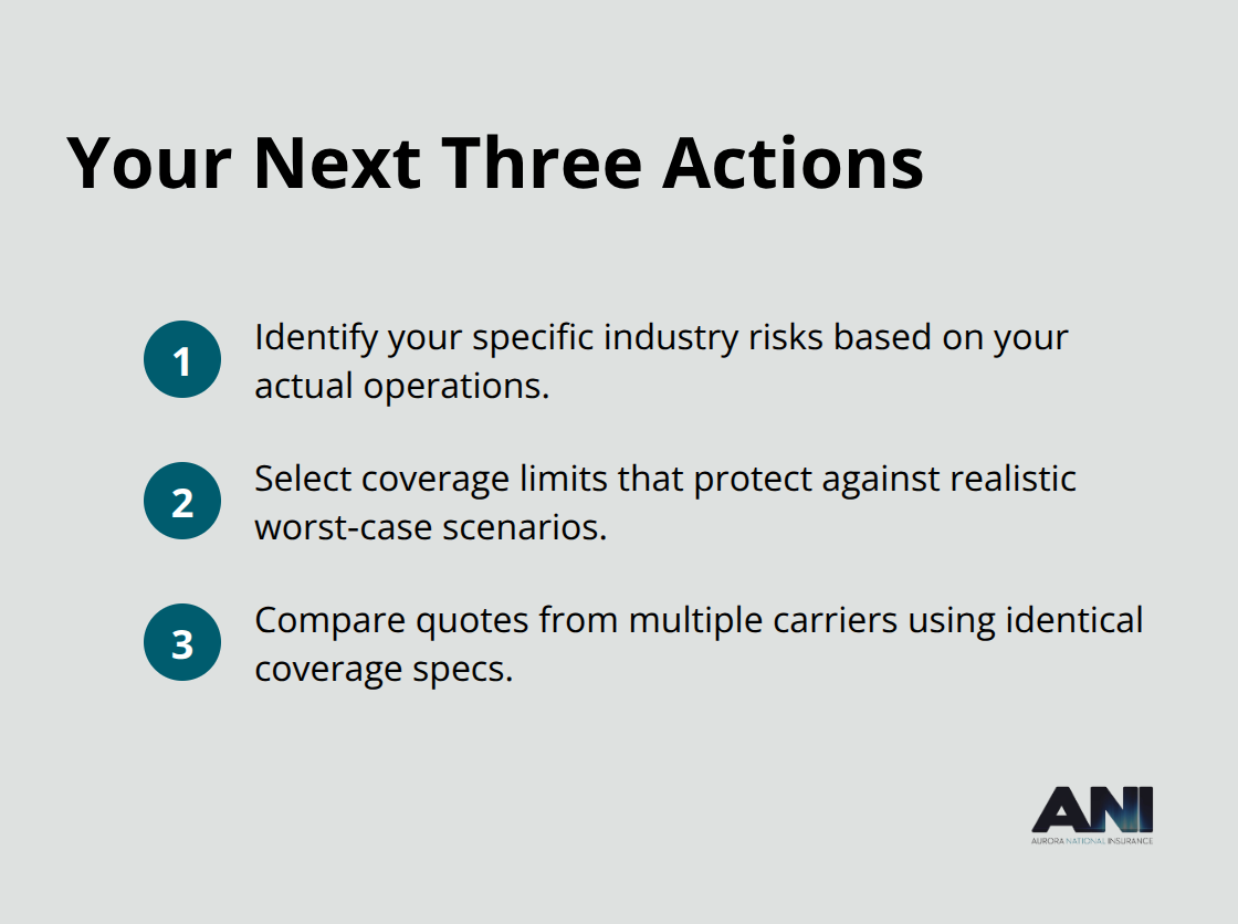 Three immediate steps to secure the right general liability coverage for your startup. - General liability for startups