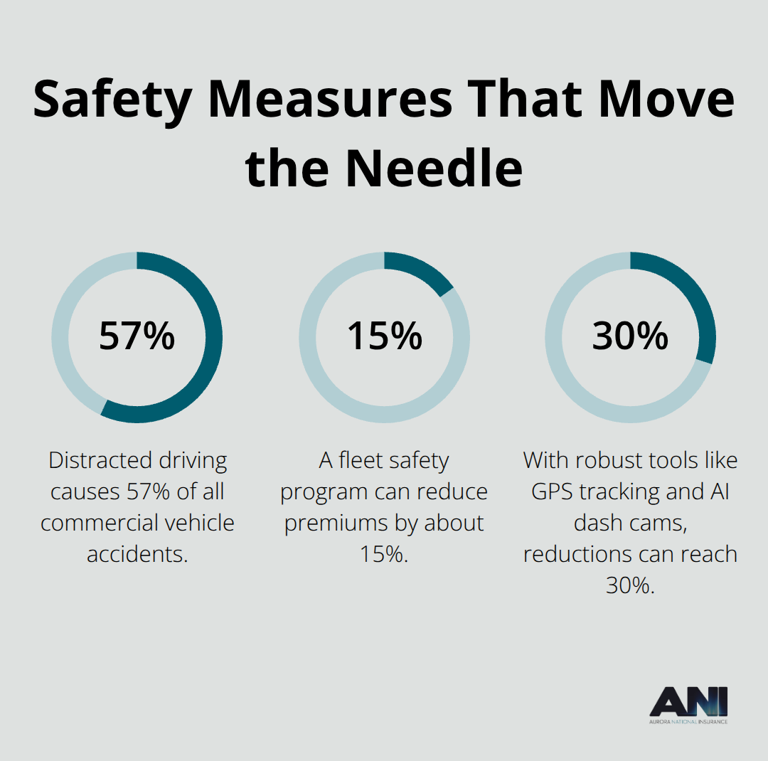 Impact of safety programs and distracted driving on commercial auto risk and premiums in the U.S.
